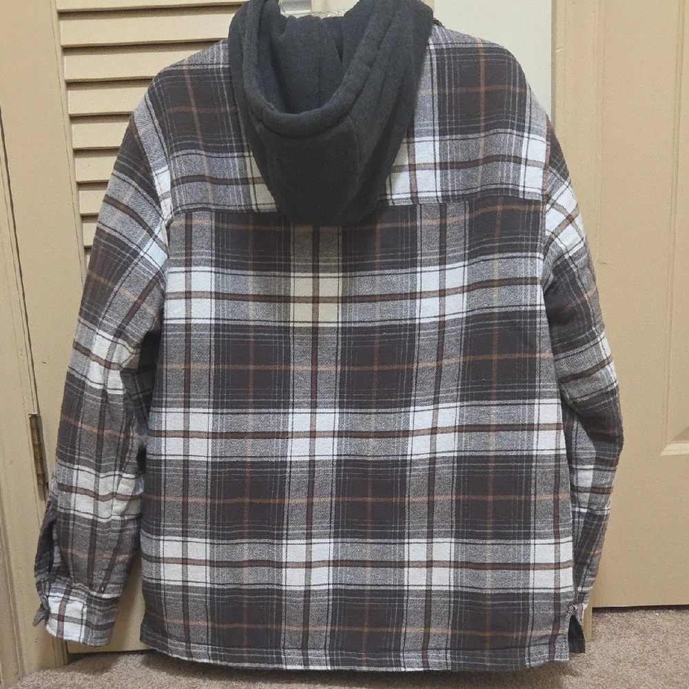 Plaid Shirt Jacket for Men - Picture 8 of 9